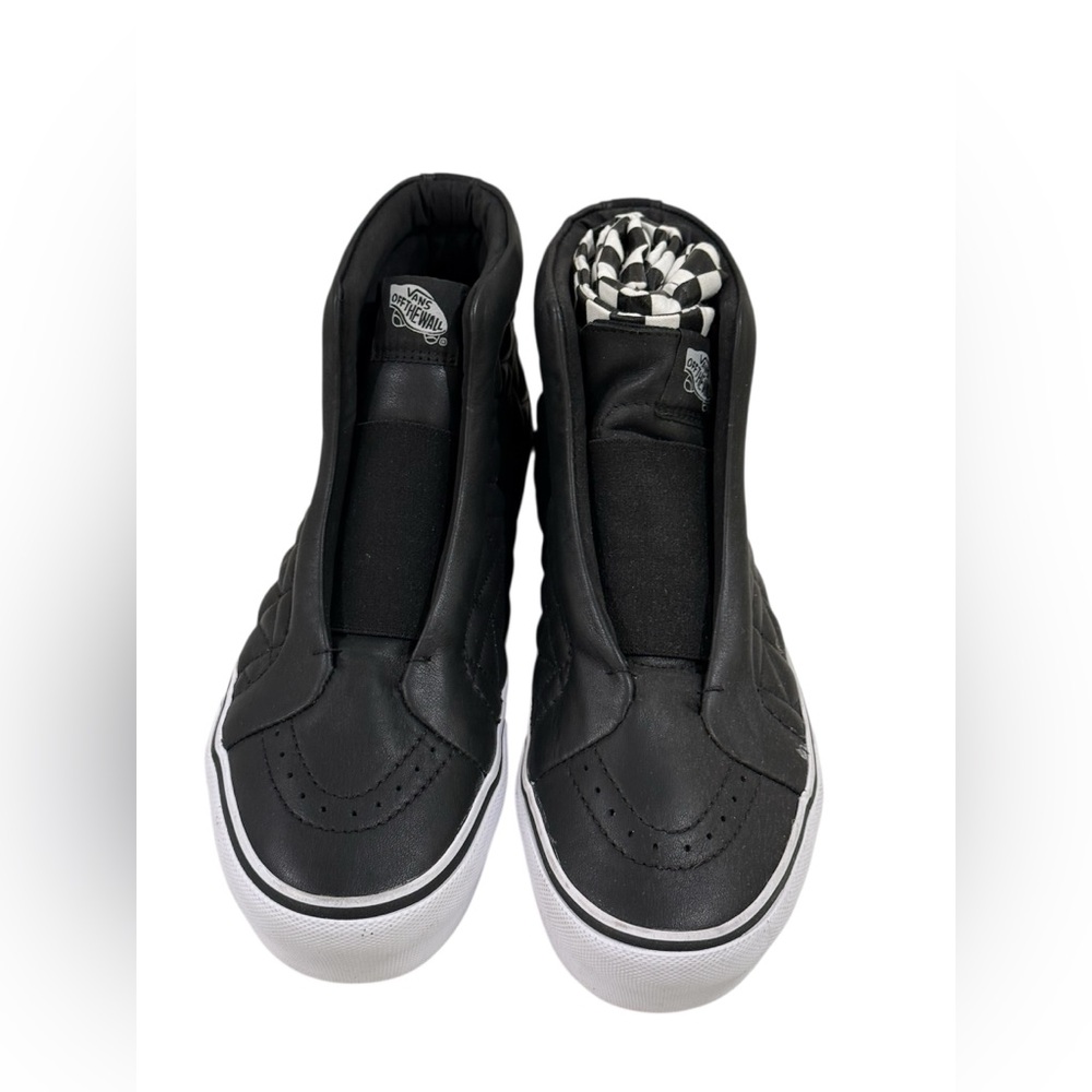Vans x Karl Lagerfield Leather Quilted Black Sneaker ~ Size 8 Men’s/ 9.5 Women’s